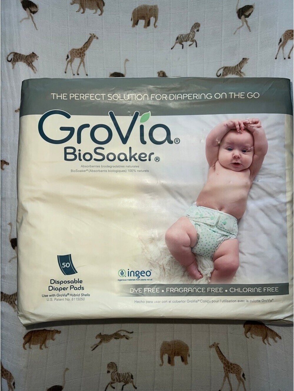 NIP GroVia BioSoaker 50pk disposable cloth diapers inserts